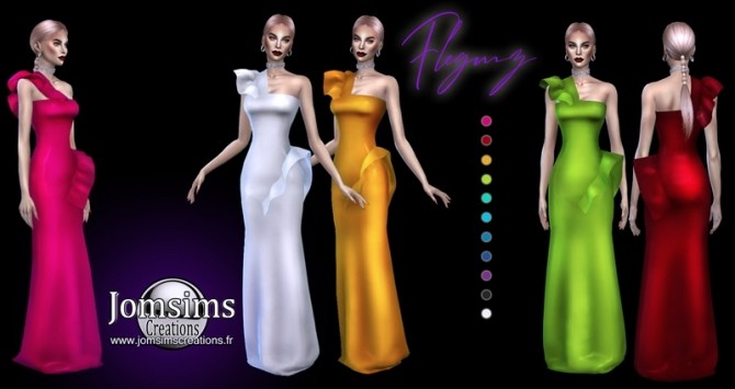 Sims 4 Flegmz dress at Jomsims Creations