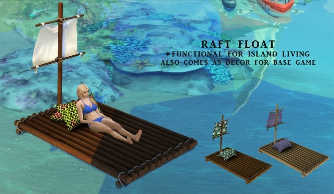 Sims 4 Raft Float (P) at Leo Sims