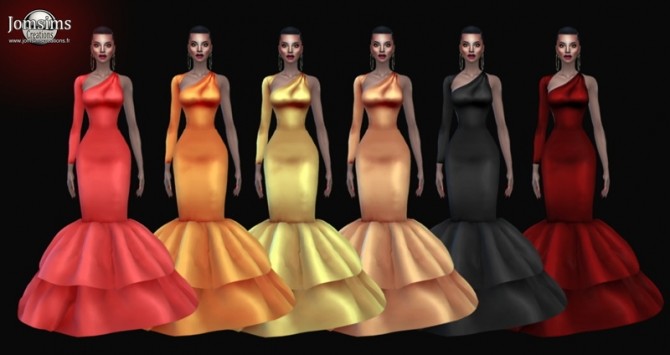 Sims 4 SADORA dress at Jomsims Creations