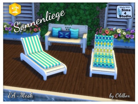 Island sunbed by Oldbox at All 4 Sims