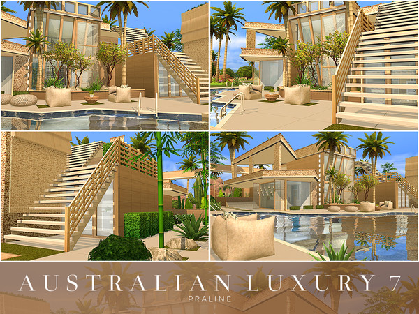 Sims 4 Australian Luxury 7 villa by Pralinesims at TSR