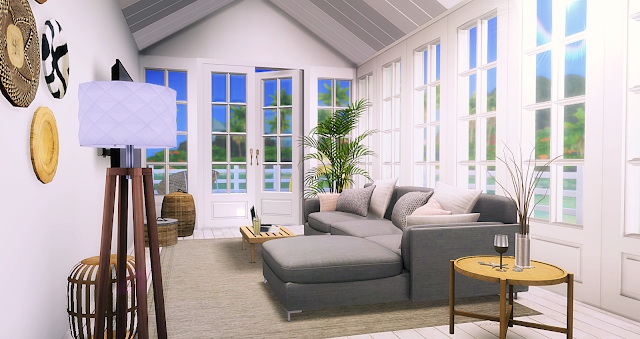 Sims 4 Small Sea View Livingroom at Liney Sims