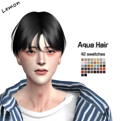 Sims 4 Aqua Hair at Lemon Sims 4