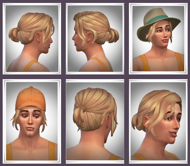 Sims 4 Short Pony Lose Side Hair at Birksches Sims Blog