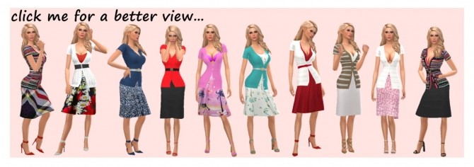 Sims 4 CARDIGAN & SKIRT OUTFIT at Sims4Sue