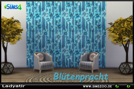 Flowerage wallpaper by Ladyatir at Blacky’s Sims Zoo