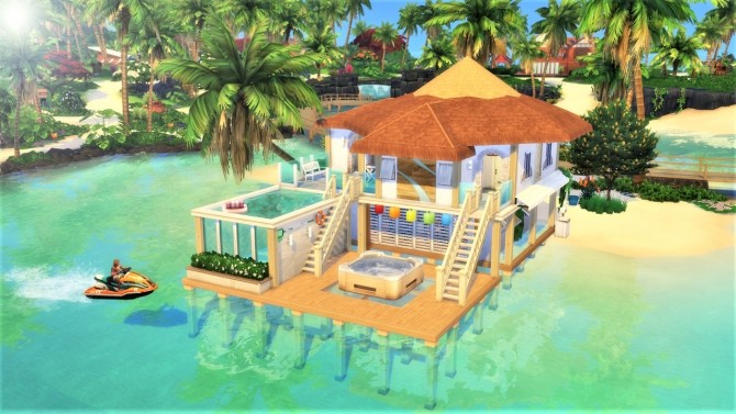 Sims 4 Coconut Shallow house at Agathea k
