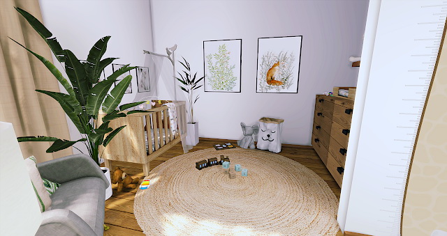 Sims 4 Green Summer Toddler Room at Liney Sims