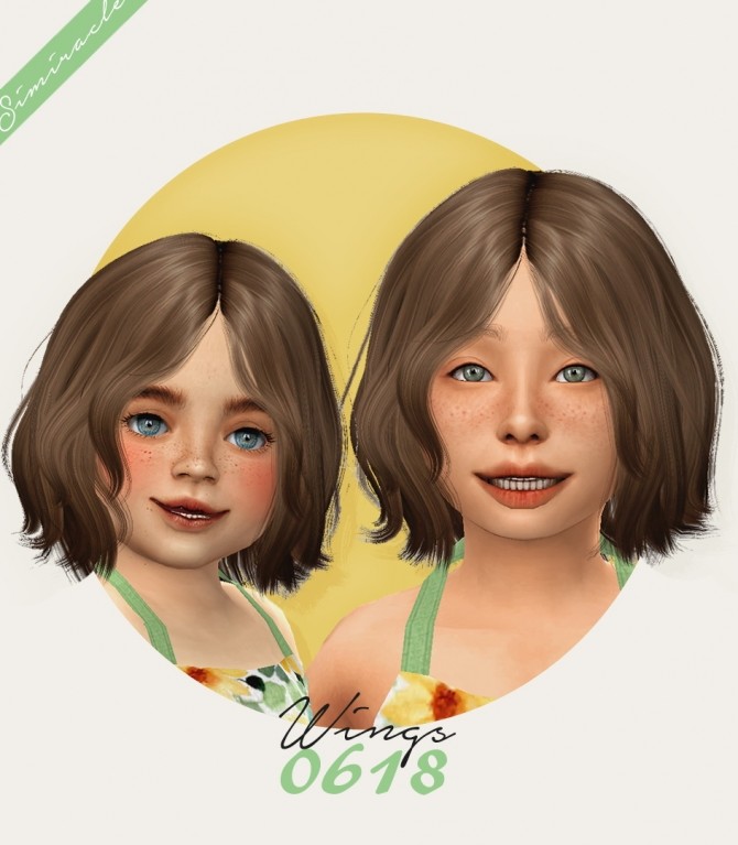 Sims 4 Wings 0618 hair for kids and toddlers at Simiracle