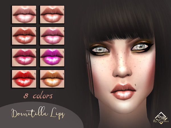 Sims 4 Domitilla Lipstick by Devirose at TSR