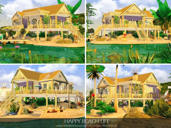 Sims 4 Happy Beach Life by MychQQQ at TSR