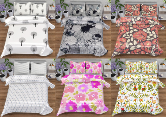 Sims 4 Double Blankets and Pillows at Descargas Sims