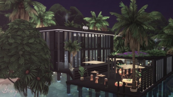 Sims 4 Moden Beach Restaurant at GravySims