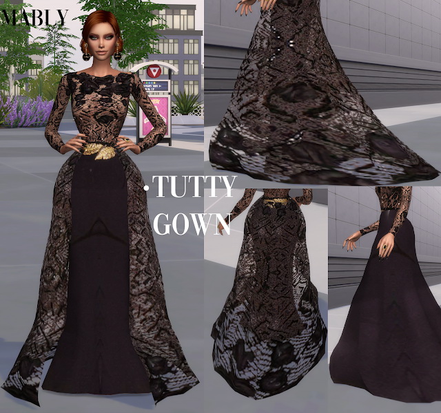 Sims 4 TUTTY GOWN at Mably Store