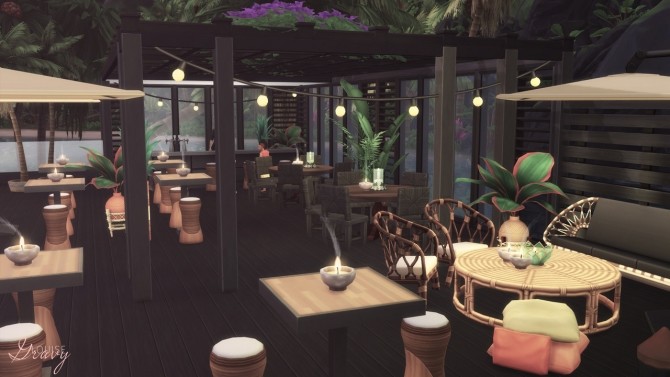 Sims 4 Moden Beach Restaurant at GravySims