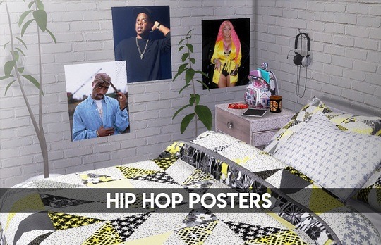 Sims 4 Hip Hop Posters at Descargas Sims