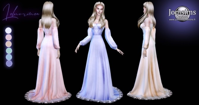 Sims 4 Lelnorinea dress at Jomsims Creations