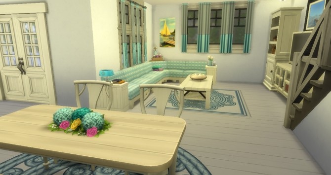 Sims 4 Beach Cottage INO CCI by Samasita at L’UniverSims