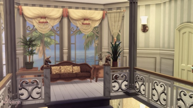 Sims 4 Beach Mansion at GravySims