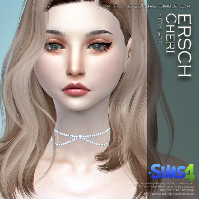 Sims 4 Cheri Necklace at ErSch Sims