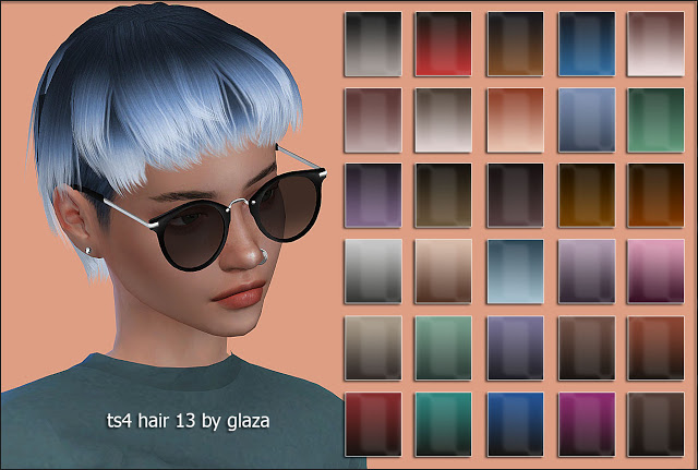 Sims 4 Hair 13 (P) at All by Glaza