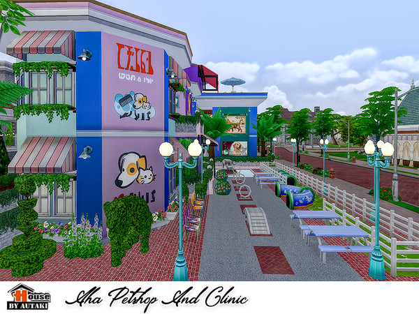 Sims 4 Aha Petshop And Clinic by autaki at TSR
