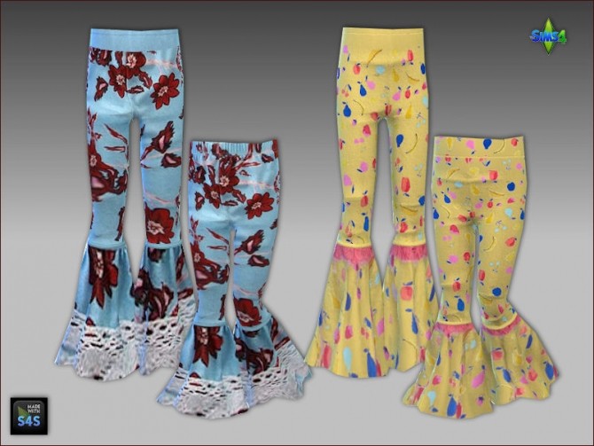 Sims 4 Pants and blouses for kids and toddlers girls by Mabra at Arte Della Vita