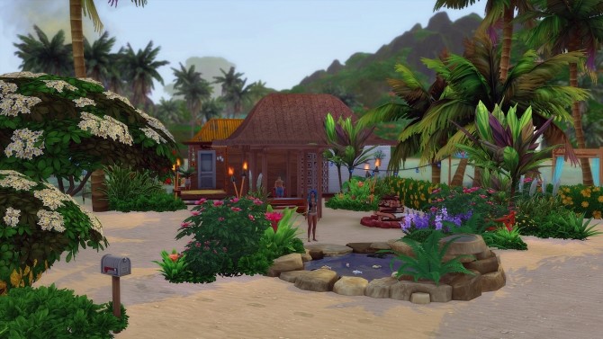 Sims 4 Bungalow by Angerouge at Studio Sims Creation