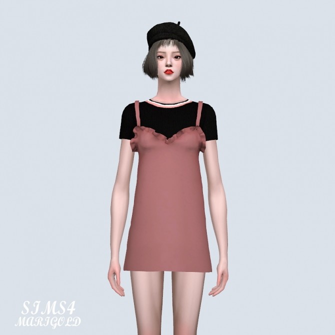 Sims 4 Mini Dress With Top (P) at Marigold