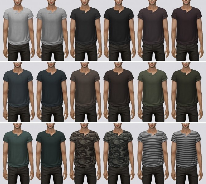 Sims 4 Rolled Sleeve T Shirt at Darte77