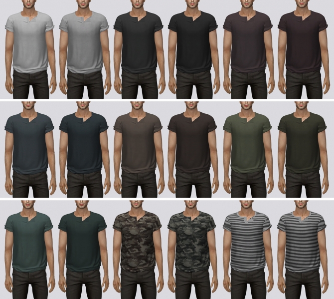 Rolled Sleeve T-Shirt at Darte77 » Sims 4 Updates