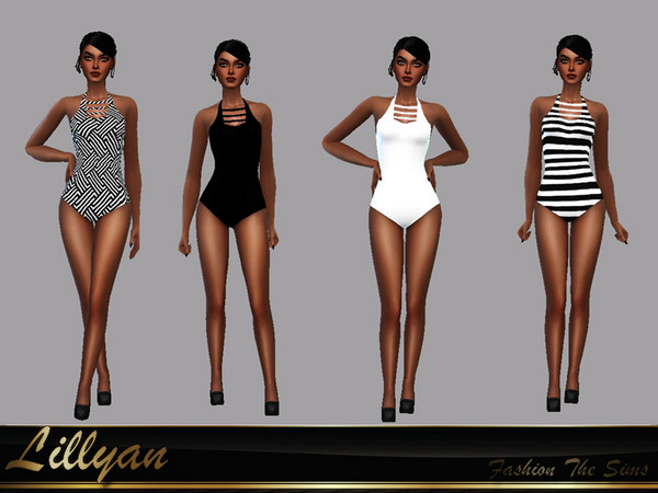 Sims 4 Heleonor swimsuit by LYLLYAN at TSR
