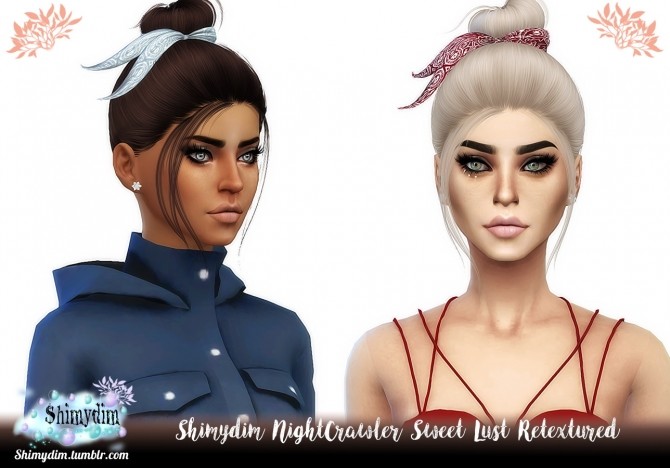 Sims 4 NightCrawler Sweet Lust Hair Retexture Naturals + Unnaturals at Shimydim Sims
