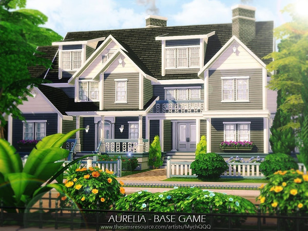 Sims 4 Aurelia house by MychQQQ at TSR
