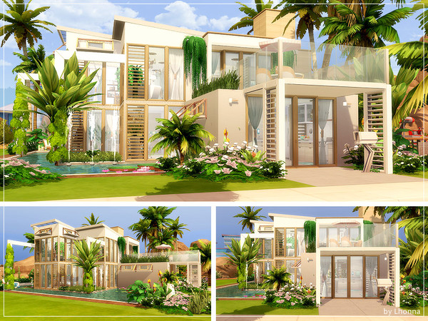 Sims 4 Touch of Tropics house by Lhonna at TSR