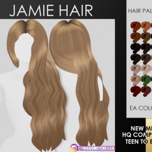 Long Hair Pack 6 at My Stuff » Sims 4 Updates