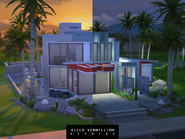Sims 4 Villa Vermillion by Ettoire at TSR