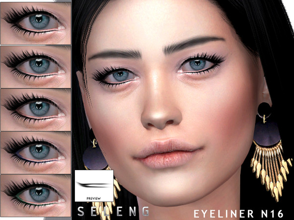 Sims 4 Eyeliner N16 by Seleng at TSR