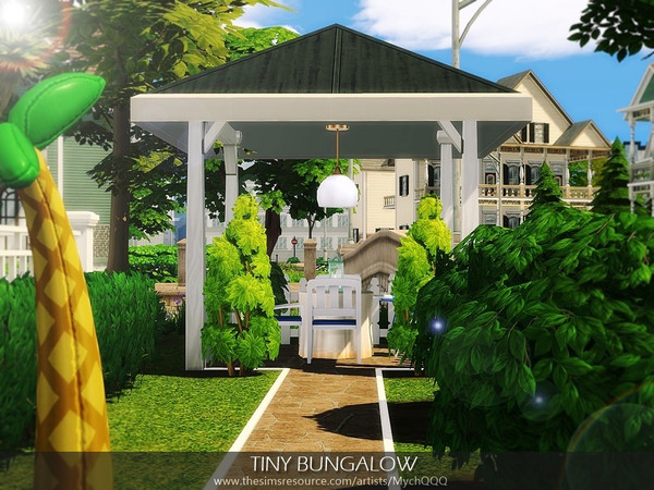 Sims 4 Tiny Bungalow by MychQQQ at TSR