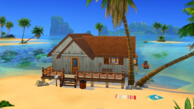 Sims 4 SMALL BEACH HOUSE at MODELSIMS4
