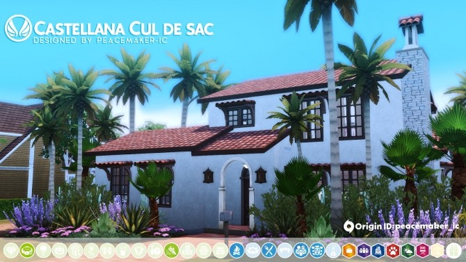 Sims 4 Castellana Cul de sac modest Mission home in the Valley at Simsational Designs