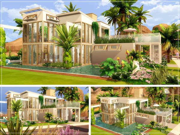 Sims 4 Touch of Tropics house by Lhonna at TSR