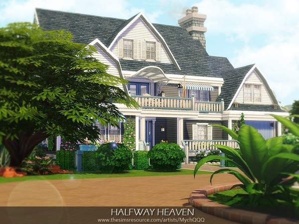 Sims 4 Halfway Heaven house by MychQQQ at TSR