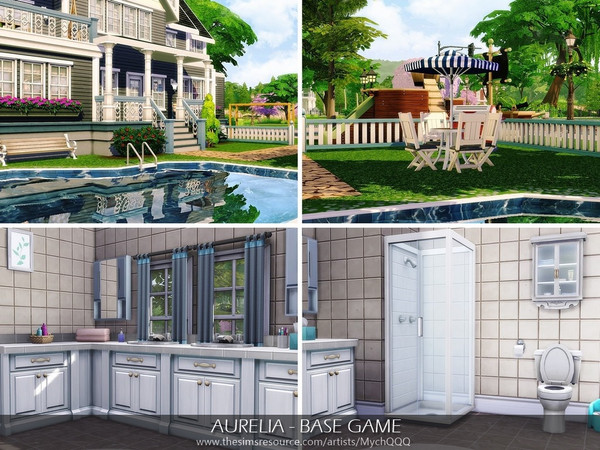 Sims 4 Aurelia house by MychQQQ at TSR