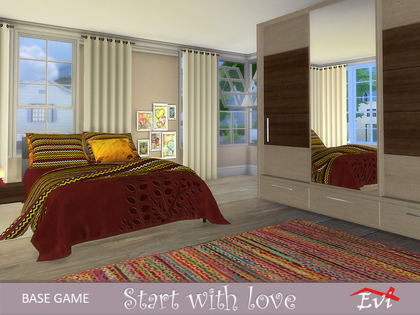 Sims 4 Start with love house by evi at TSR