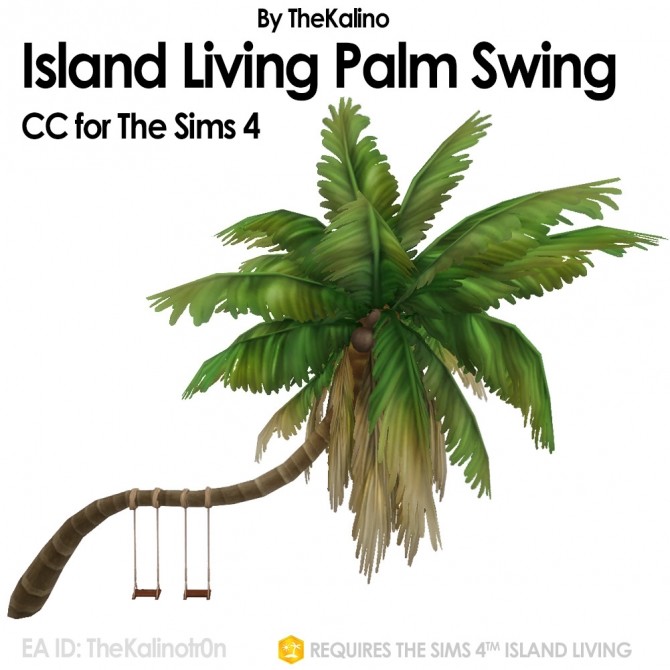 Sims 4 Island Living Palm Swing at Kalino