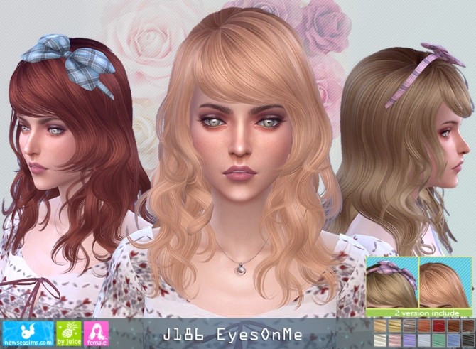 Sims 4 J186 EyesOnMe hairstyle (P) at Newsea Sims 4