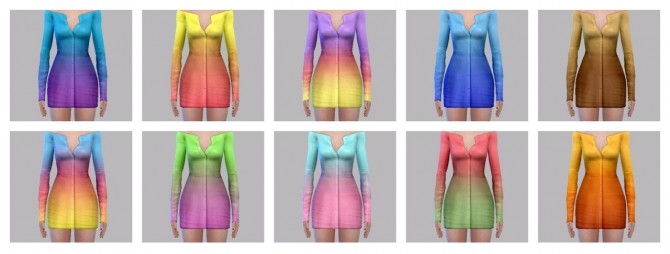 Sims 4 Sentate’s Evie Dress Recolor at Maimouth Sims4