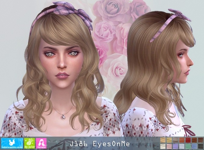 Sims 4 J186 EyesOnMe hairstyle (P) at Newsea Sims 4