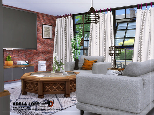 Sims 4 Adela loft by Danuta720 at TSR